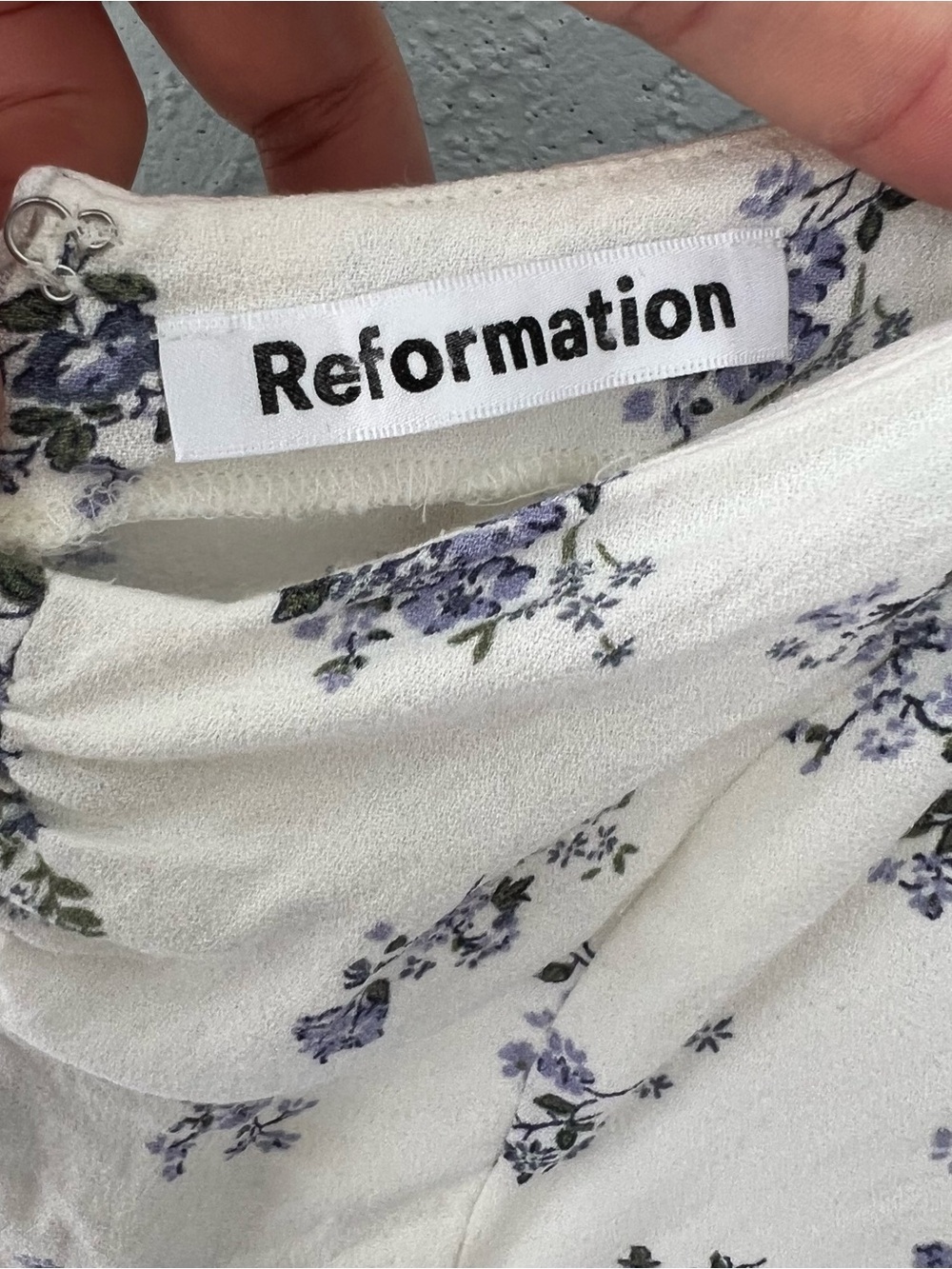 Reformation Fairfax Floral Mini Dress Teaparty Romantic Fairy Size 4 - Picture 6 of 7